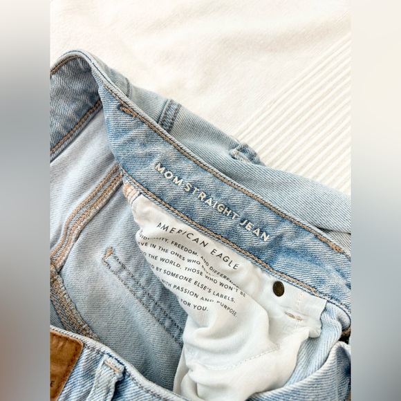 AE Stretch Ripped Mom Straight Jean - Picture 7 of 15